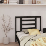 Tablie de pat, negru, 96x4x100 cm, lemn masiv de pin GartenMobel Dekor, vidaXL