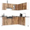 Set de dulapuri de bucătărie 11 piese &bdquo;Lucca&rdquo; Lemn vechi lemn