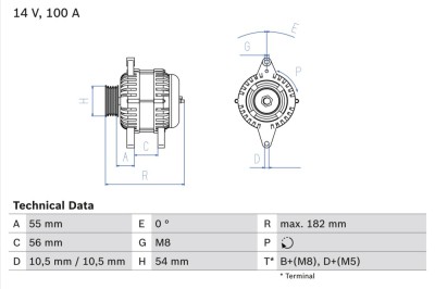 BOSCH 0 986 042 740 Generator / Alternator foto