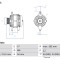 BOSCH 0 986 042 740 Generator / Alternator