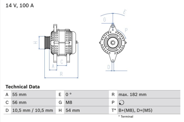 BOSCH 0 986 042 740 Generator / Alternator