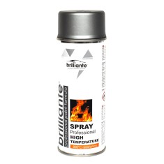 Spray Vopsea Temperaturi Inalte Brilliante, Argintiu, 400ml foto