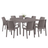 Set mobilier de gradina Letta 8+1 cappuccino