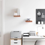 VidaXL Raft de perete 2 pcs Roșu 23 x 23,5 x 4 cm Lemn compozit 42019918