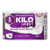 Set 18 role Hartie igienica Kilo Confort, 3 kg, 5 straturi, 1872 foi, Don Pedro