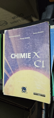 CHIMIE C1 CLASA A X A ALEXANDRESCU MANEA ZAHARIA EDITURA LVS CREPUSCUL foto