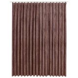 Draperie opaca, roz antichizat, 290x245 cm, catifea, cu carlige