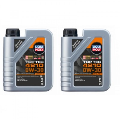 Pachet 2 litri Ulei Motor Sintetic Liqui Moly Top Tec 4210 0W30 foto
