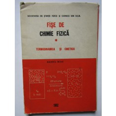 Fise de chimie fizica.Termodinamica si cinetica de Gavril Niac