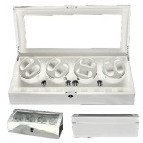 Cumpara ieftin Watch Winder 8 + 9 Spatii Alb Piano Dispozitiv Intoarcere Ceasuri Automatice WW89W, Watchbox
