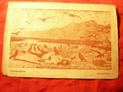Ilustrata -Pictura , sepia - Veresiagin - Uitatul -Cercul de Ed.Socialista ,uzat foto