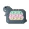 Jucarie interactiva pop it whack a mole, flippy, tip consola, anti-stres, 4 moduri de joc, din abs si silicon, +3 ani, model dinozaur, verde inchis
