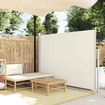 vidaXL Copertină laterală retractabilă de terasă, crem, 170 x 300 cm foto
