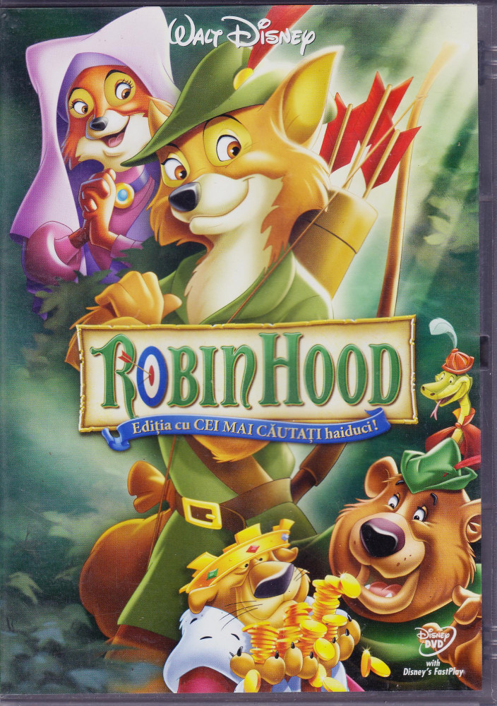 DVD animatie: Robin Hood ( stare foarte buna, dublat limba romana ) |  Okazii.ro