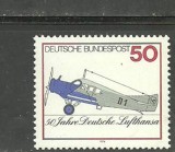 GERMANIA 1962/1976 - AVIATIE, 2 SERII MNH, R24, Nestampilat