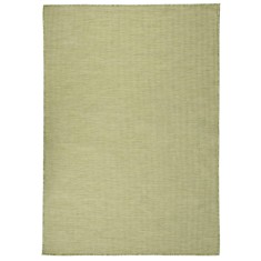vidaXL Covor de exterior, verde, 160x230 cm, țesătură plată