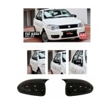 Capace Oglinzi Batman Negru Lucios Fiat Albea Facelift 2010-2013 ALM, Set 2 Buc ABS