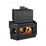 Focar de semineu tip centrala, Prity TCW35, 13,4 kg/h, 1080 x 590 x 990
