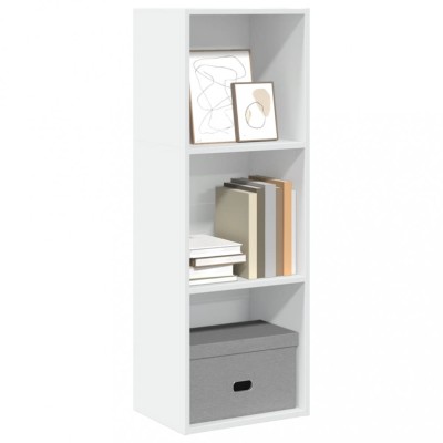 vidaXL Bibliotecă, alb, 40x30x114 cm, lemn prelucrat 857867 foto