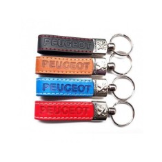 Breloc cheie din piele Eco Peugeot Albastru