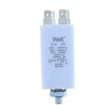 Condensator pornire motor 400V 5uF cu fir, Well