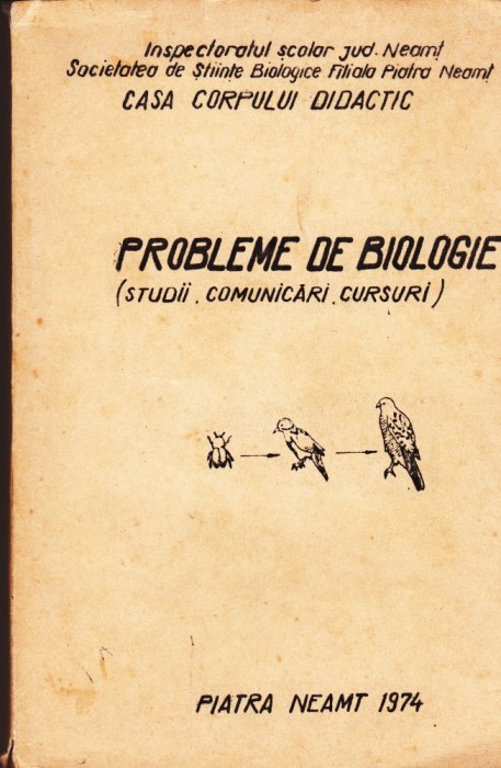 AS - PROBLEME DE BIOLOGIE, STUDII, COMUNICARI, CURSURI
