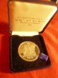 Medalie Metropolitan Police ,d=4,3cm in Scoli 1991 cu Stema Politiei ,cutie orig, Europa