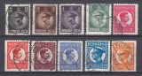 ROMANIA 1930 LP 96 EFIGIA REGELUI CAROL II FILIGRAN CC SERIE STAMPILATA