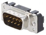 Conector D-Sub 9-Pin Tată THT Drept UNC 4-40