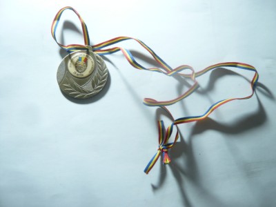 Medalie - Ziua Veteranilor de Razboi din Romania - 29 Aprilie ,metal ,d=5cm foto