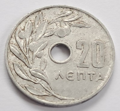 Grecia, 20 Lepta 1969 foto