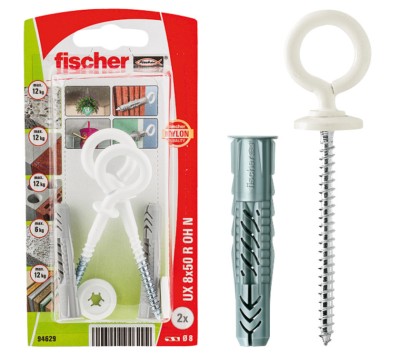 Diblu fischer nylon carlig cu ochi UX 8x50 R OH N K, set 2 buc foto