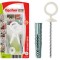 Diblu fischer nylon carlig cu ochi UX 8x50 R OH N K, set 2 buc
