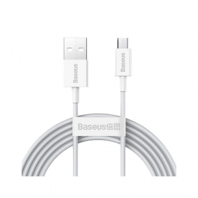 Cablu de Date USB la Type-C 65W, 2m - Baseus Superior Series (CAYS001002) - White foto