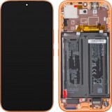 Cumpara ieftin Display cu Touchscreen Honor 600, cu Rama si Acumulator, Portocaliu, Service Pack 0235ATSP