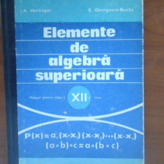 Elemente de algebra superioara. Manual clasa a 12a-A.Hollinger, E.Georgescu-Buzau