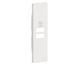 Placa priza USB pentru K4192AC, K4192CC 1M Living Now Bticino alb KW13PD
