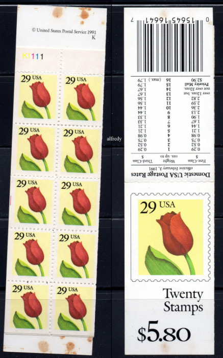 SUA 1991, Flora, serie neuzata, MNH