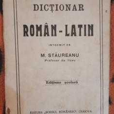 M. Staureanu - Dictionar Latin-Roman, Scrisul Romanesc, Craiova 1924 Repertoar