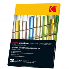 Hartie Kodak Premium print medical HD inkjet, A4, Glossy 250 g, top 20 coli