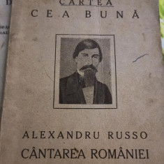 Alexandru Russo - Cantarea Romaniei - Ed. Cultura Nationala 1924 Sextil Puscariu