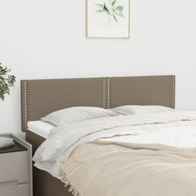 Gossi tablii de pat, 2 buc., gri taupe, 72x5x78/88 cm, textil foto
