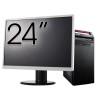 Pachet Calculator LENOVO ThinkCentre E73 Tower, Intel Core i5-4460s 2.90GHz, 8GB DDR3, 240GB SSD, DVD-RW + Monitor 24&amp;quot; NewTechnology Media