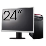 Pachet Calculator LENOVO ThinkCentre E73 Tower, Intel Core i5-4460s 2.90GHz, 8GB DDR3, 240GB SSD, DVD-RW + Monitor 24&amp;quot; NewTechnology Media