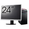Pachet Calculator LENOVO ThinkCentre E73 Tower, Intel Core i5-4460s 2.90GHz, 8GB DDR3, 240GB SSD, DVD-RW + Monitor 24&amp;quot; NewTechnology Media