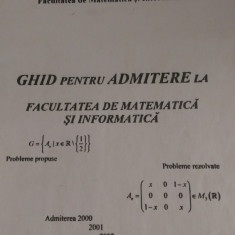 Ghid pt admitera la facultatea de matemetica si informatica Probleme xerox 2003