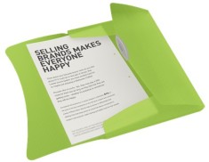 Mapa documente A4 plastic cu elastic verde 150 coli Esselte Vivida