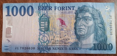 M1 - Bancnota foarte veche - Ungaria - 1 000 forint - 2023 foto