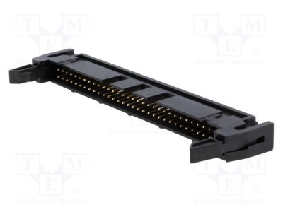 Conector IDC soclu tată 64 PIN drept cu ejector THT 2,54mm Amphenol foto