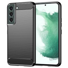 Husa Samsung Galaxy S22 Plus 5G Techsuit Carbon Silicone, negru foto